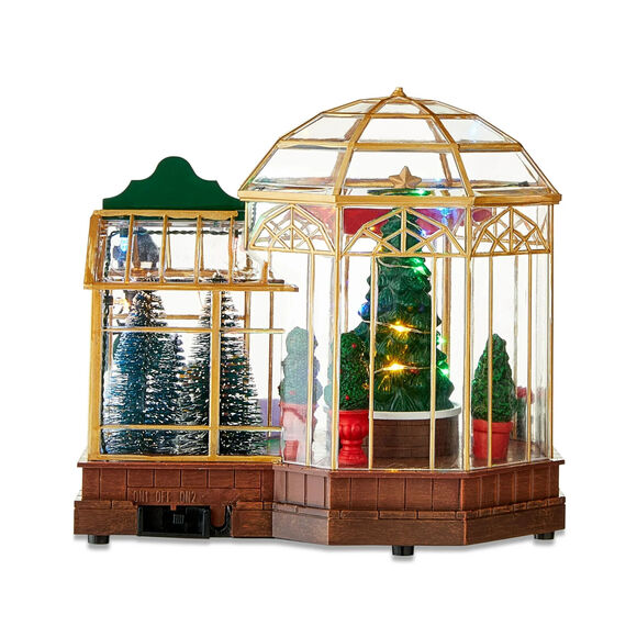NEW Holiday Time Greenhouse Christmas Village 010146 Plays Music Lights Festive - Picture 3 of 5